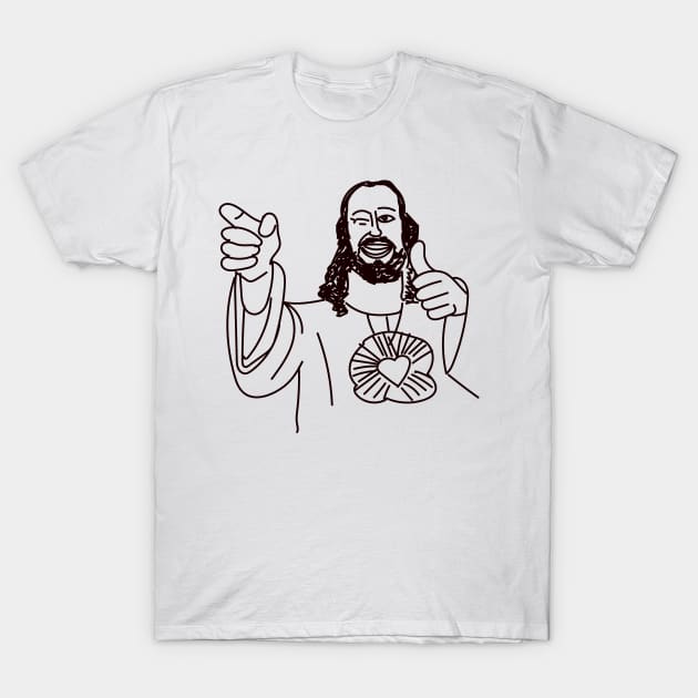 Buddy Christ Meme T-Shirt by Meme Gifts